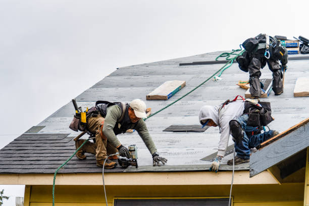 Professional Gutter Installation technician working in East Pittsburgh, PA